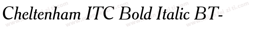 Cheltenham ITC Bold Italic BT字体转换